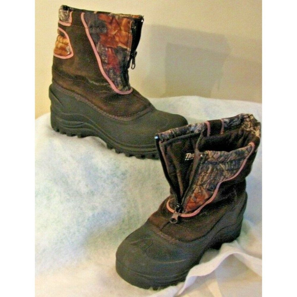 Falls Creek Girls Youth Size 2 Winter Snow Boots - Picture 1 of 8